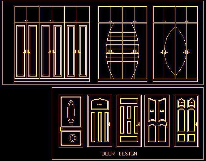 Doors Free CAD Blocks for Architects & Designers